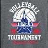 Men's - Top Gun - Volleyball Tournament Long Sleeve Graphic T-Shirt - 2 of 4