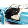 1969 Chevrolet Chevelle SS 396 Azure Turquoise Metallic w/White, White Vinyl Top & Interior 1/18 Diecast Model Car by Auto World - 4 of 4