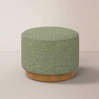 Round Ottoman with Plinth Base - Hearth & Hand™ with Magnolia
