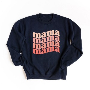 Simply Sage Market Women's Graphic Sweatshirt Retro Mama Wave - 1 of 3