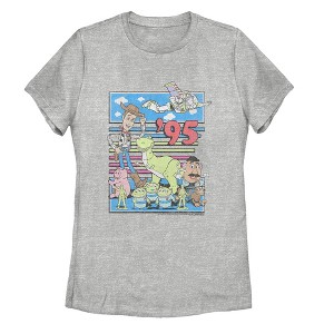 Women's Toy Story Retro Best Friend Toys T-Shirt - 1 of 3
