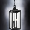 Urban Ambiance Luxury Farmhouse Outdoor Pendant 23.75''H x 9.5''W,  Midnight Black Finish,  Calderdale Collection, UHP1401 - 3 of 4