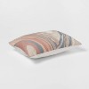 14"x20" Luxe Oblong Woven Marble Decorative Pillow Light Teal/Green/Terracotta - Threshold™: Cotton Fabric, Indoor Use - 3 of 4