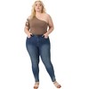 Agnes Orinda Women's Plus Size Summer One Shoulder Hollow Out Bodycon Romper Bodysuit - 3 of 4