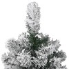 vidaXL Artificial Hinged Christmas Tree with Flocked Snow 47.2" - 4 of 4