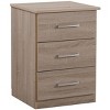 NicBex Nightstand with 3 Drawers,Bedside Table with Handles and  Gray/Brown finish,Modern Side Table for Bedroom,Living Room,Gray/Brown - image 4 of 4