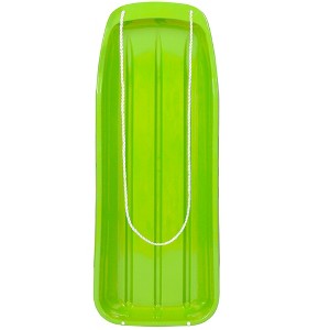 Best Choice Products 48in Kids Outdoor Plastic Sport Toboggan Winter Snow Sled Board Toy w/ Pull Rope - 1 of 4