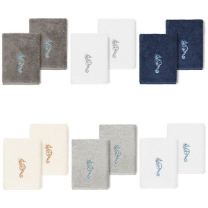 Linum Home Textiles 100% Turkish Cotton SOFIA Embellished Towel Set - 1 of 3