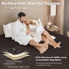 Catalonia Waterproof Bed Blanket for Couples, Cozy Soft Reversible Fleece Blanket, Large Bed Couch Sofa Cover Furniture Mattress Protector - 2 of 4