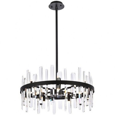 Elegant Lighting Serena 14 - Light Pendant in  Black