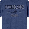 Elevation 7573 Florida Everglades Alligator Men's Blue Heather Short Sleeve Crew Neck Tee - 2 of 3