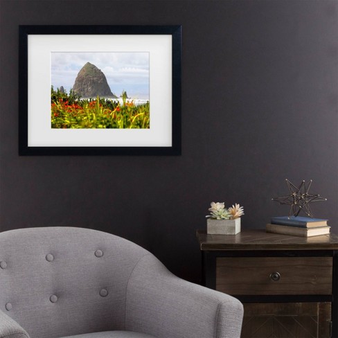 Trademark Fine Art Mich Catanzaro Haystack Rock Matted Framed Art  - image 1 of 4