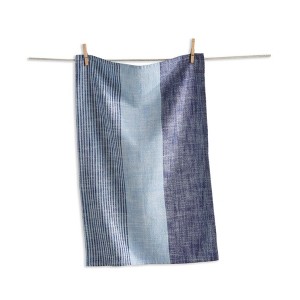 tag Baha Stripe Dishtowel Blue Kitchen Towel Cotton Machine Washable, 18 x 27 inch - 1 of 1