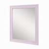 Royal Hampton Accent Dresser Mirror, Sleek Square Wood Frame, 34x39 Glossy Pink - 2 of 4