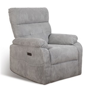 Electric Zero Gravity Recliner Chair with USB & Type-C Charging Ports and Side Storage Pocket - 1 of 4