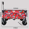 Grungis Park Garden Wagon Cart,Shopping Cart with Wheels,Utility Cart for Camping,Shopping - 3 of 4