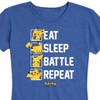Women's - Pokémon - Eat Sleep Battle Repeat Short Sleeve Graphic T-Shirt - 2 of 4