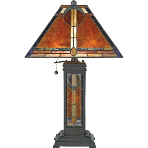 San Gabriel 2-Light Valiant Bronze Table Lamp - 1 of 3