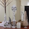 Northlight LED Lighted Snow Covered  Wooden Christmas Lamppost - 35" - 2 of 4
