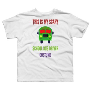 Boy's Design By Humans Halloween School Bus Driver Costume By TeeShirtMadness T-Shirt - 1 of 3