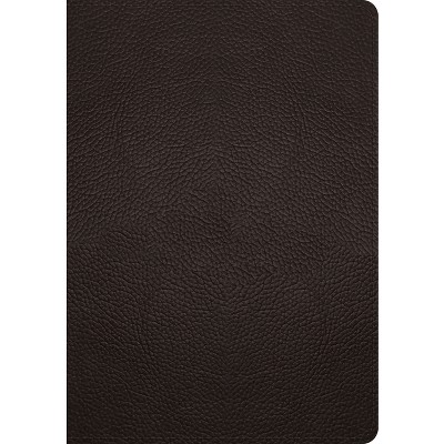 ESV Study Bible (Buffalo Leather, Deep Brown) - (Leather Bound)