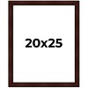 PosterPalooza | Distressed Brown Picture Frame - UV Acrylic, Foam Board Backing, Hanging Hardware - 2 of 4