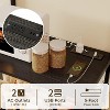 Bakers Rack,Small Coffee Bar Cart,Microwave Stand With 10 Hooks,4 Tiers Kitchen Storage Shelf Rack for Spices, Pots, Appliance Organizer - 3 of 4