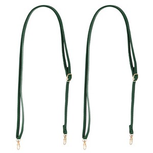 Unique Bargains PU Leather Durable Adjustable DIY Replacement Handle Strap 2 Pcs - 1 of 4