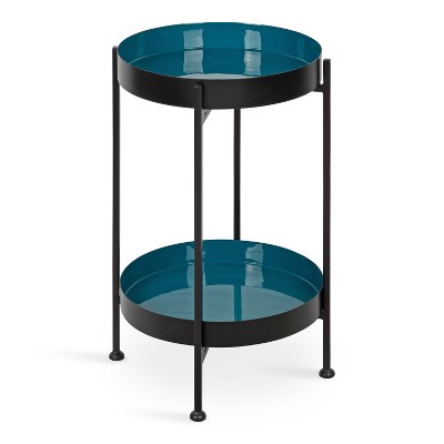 Kate and Laurel Nira Two-Tiered Metal Side Table