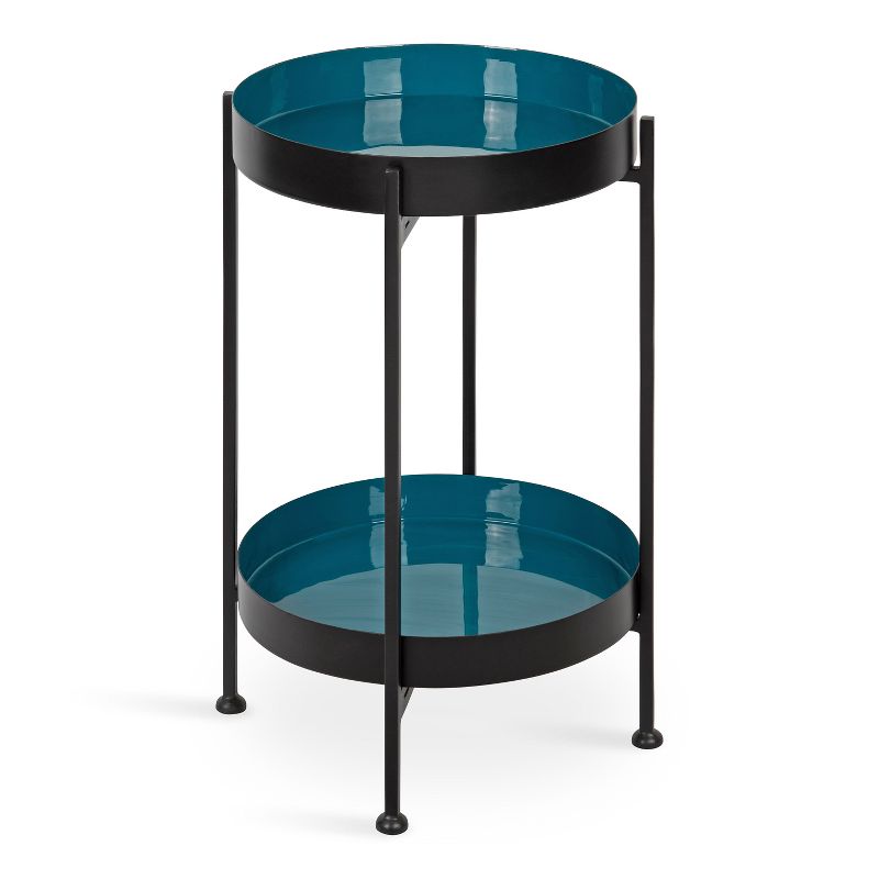 Kate and Laurel Nira Two-Tiered Metal Side Table, 1 of 9