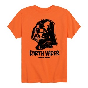Boys' - Star Wars - Sketch Darth Vader Short Sleeve Graphic T-Shirt - 1 of 4