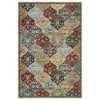 Vintage Trellis Area Rug Traditional Floral Washable Rugs for Living Room Bedroom Low Pile Non-Slip Floor Carpet - 3 of 4