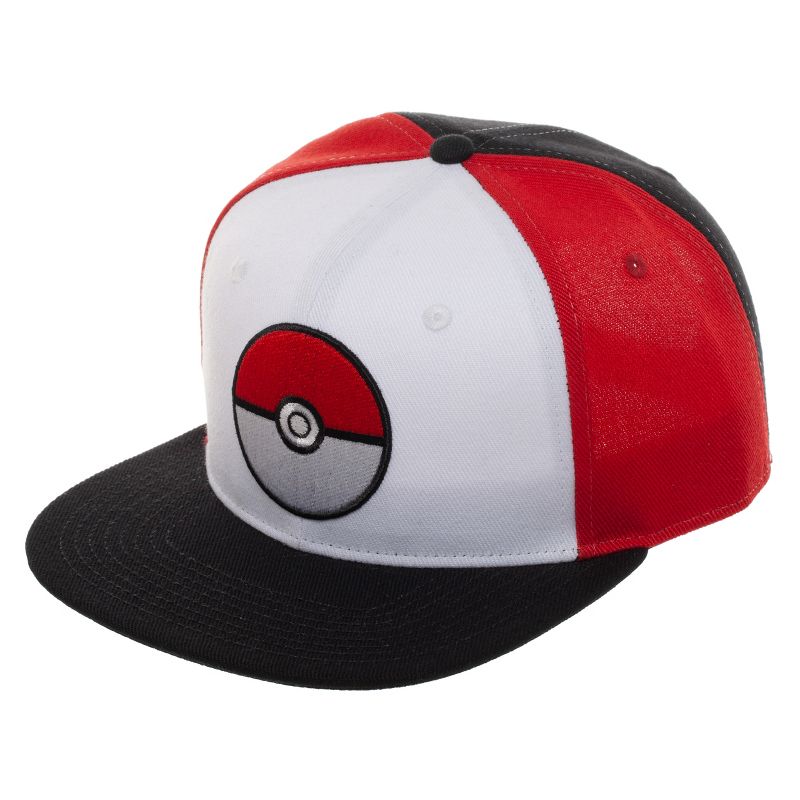Pokemon Pokeball Adjustable Hat with Pre-Curved Bill, 2 of 5