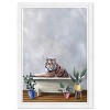 13"x19" Tiger Bath and Laundry Framed Wall Art Gray - Wynwood Studio: Modern Home Decor, Animal Theme - 3 of 4