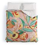 Peach Season Polyester Comforter & Sham Set - Deny Designs