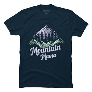 Men's Design By Humans Mountain Mama Camping Adventure Mom By Flowerr T-Shirt - 1 of 2