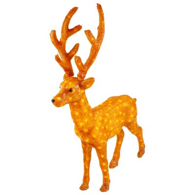 Northlight 46" Lighted Commercial Grade Acrylic Standing Reindeer Christmas Display Decoration