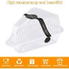 200 Pcs Cake Slice Containers with Lids, Clear Plastic Hinged Cheesecake Containers - 3 of 4
