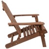 Northlight 36" Brown Classic Folding Wooden Adirondack Chair - 4 of 4