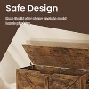 Farmhouse Style Storage Chest and Bench with Safety Hinges - Versatile Storage Solution for Entryway, Bedroom, and Living Room - 4 of 4