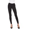 Memoi French Terry Cotton Blend Yoga Pants Black S-M - 2 of 4