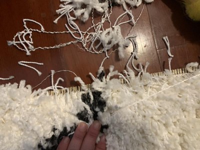 2'x7' Geometric Design Woven Runner Rug White - Project 62™ : Target