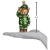 Old World Christmas Blown Glass Ornament for Christmas Tree, Army Bear - 3 of 4