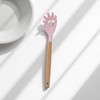 Unique Bargains Spoon Hand Wash Only Pasta Claw Silicone Wooden Handle 12.6" 1 Pc - 2 of 4