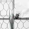 Large Metal Chicken Coop, 26x10x6FT Walk-in Chicken Runs For Yard, Metal Frame Spire Roof - 4 of 4