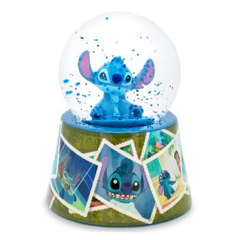 Disney Lilo & Stitch Season's Greetings Light-Up Snow Globe | 6 Inches  Tall