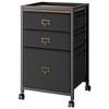 Mobile 2/3-Drawer Filing Cabinet, Under Desk Storage Drawers on Wheels for Home Office Organization - 4 of 4
