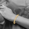 Black Bow Jewelry 5.3mm 14k Yellow Gold Polished Solid Open Back Hinged Bangle Bracelet - 3 of 4