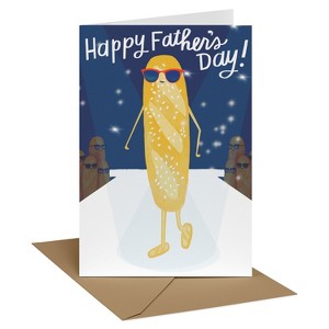 Recycled Paper Greetings Father's Day Card Baguette in Sunglasses - 1 of 3