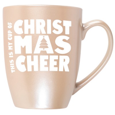 Elanze Designs This is My Cup of Christmas Cheer Precious Pearl 10 ounce New Bone China Coffee Cup Mug
